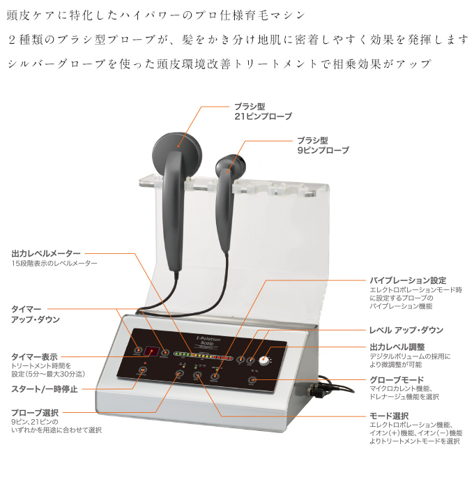 イーポレーション・スカルプ 頭皮専用美容機器